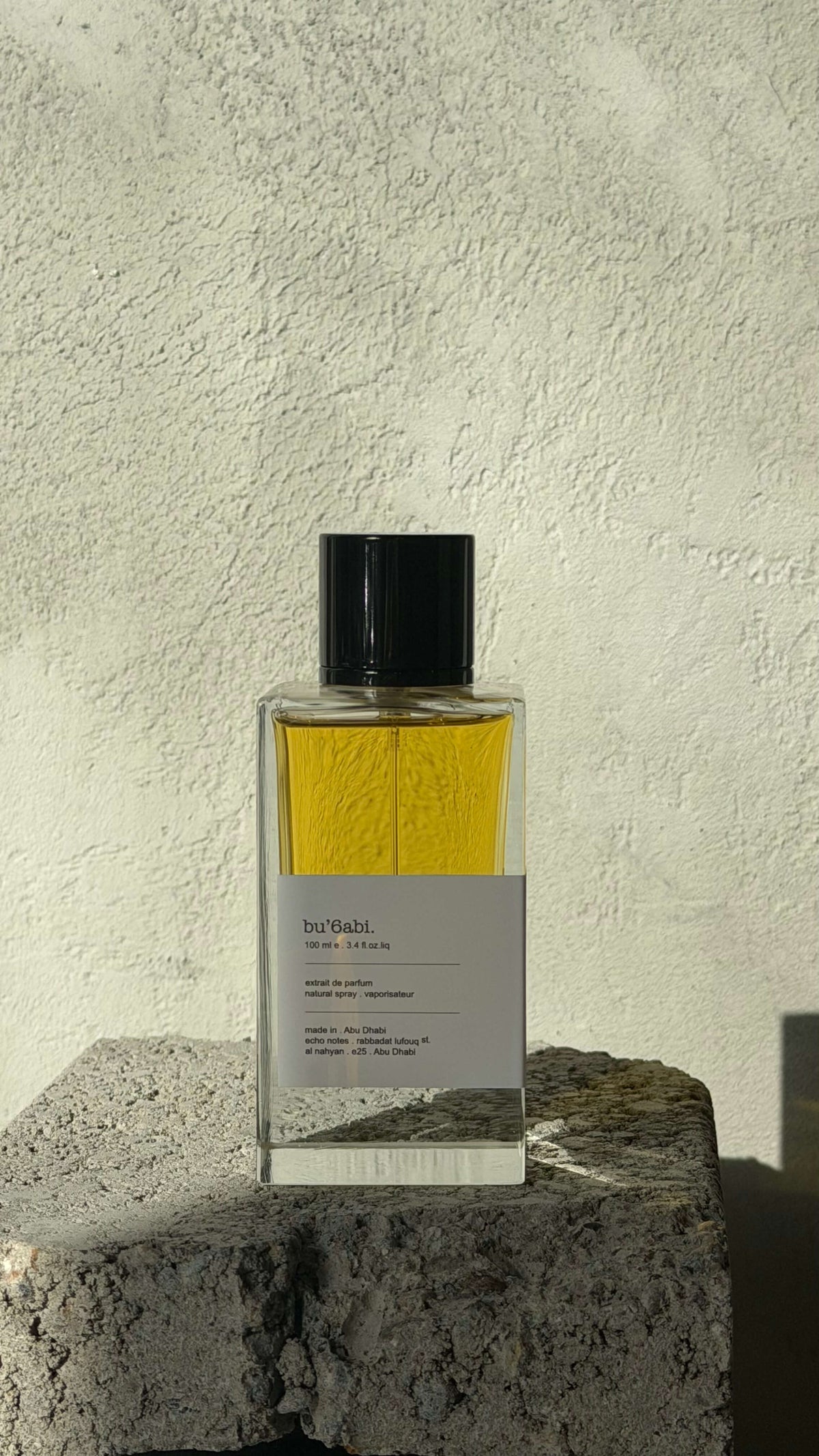 Bu'6abi perfume by Echo Notes Laboratory Perfumes, close-up detail