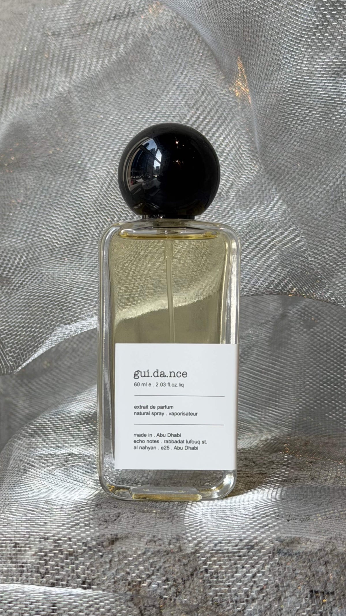 Guidance eau de parfum bottle Echo Notes floral fruity fragrance