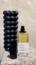 Karving eau de parfum bottle  Echo Notes smoky oud fragrance, Private Collection