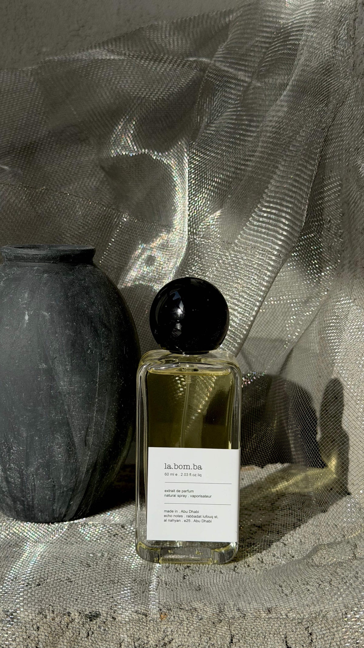 La Bomba eau de parfum bottle Echo Notes oriental floral fragrance