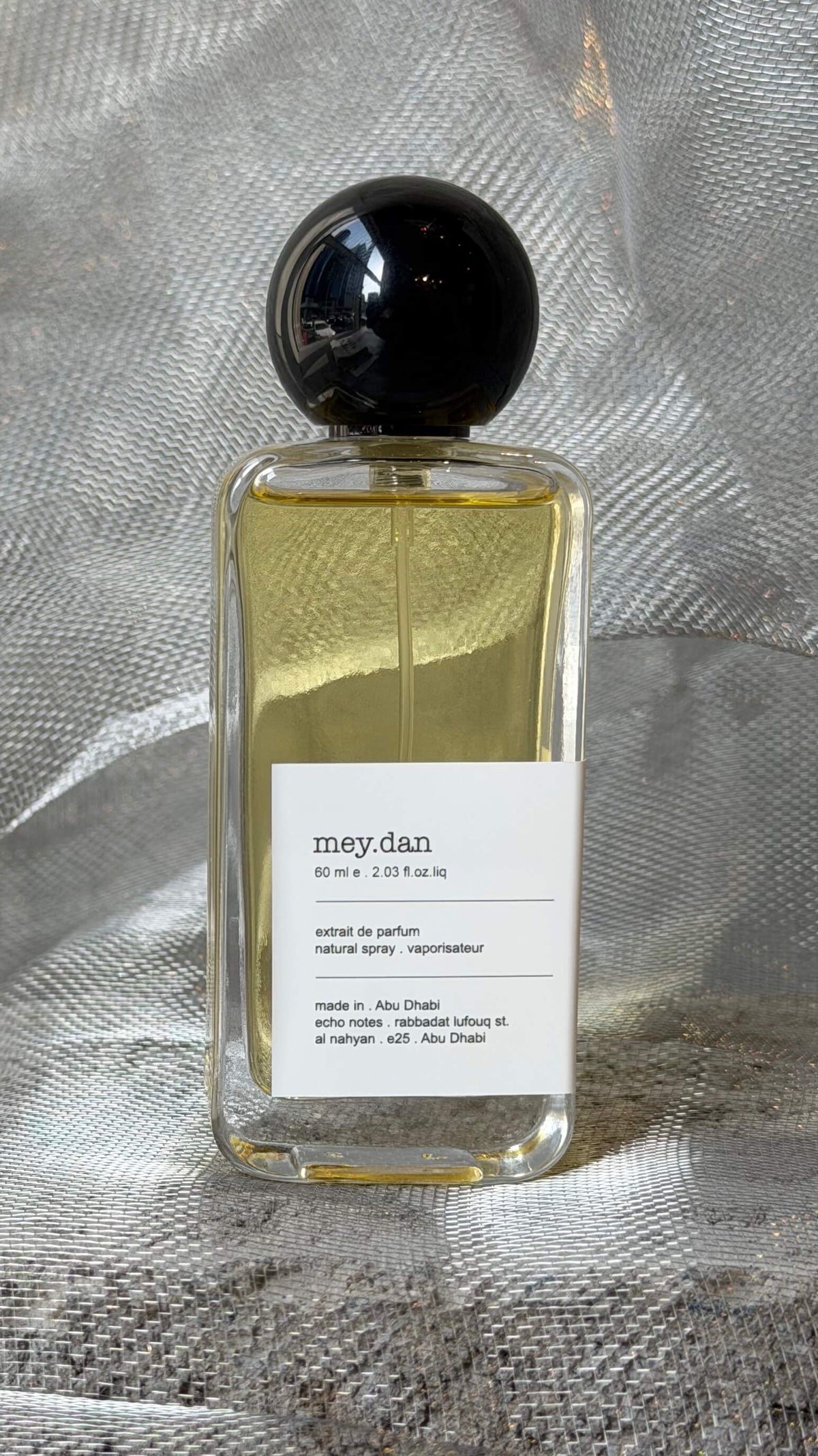 Meydan eau de parfum bottle Echo Notes oriental oud fragrance
