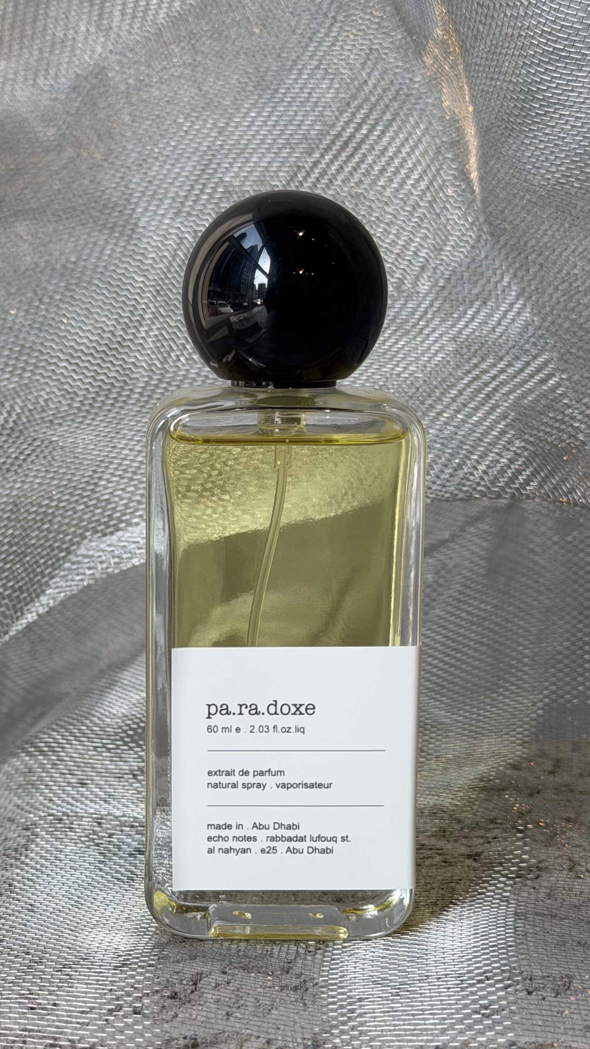 Paradoxe eau de parfum bottle Echo Notes oriental floral fragrance