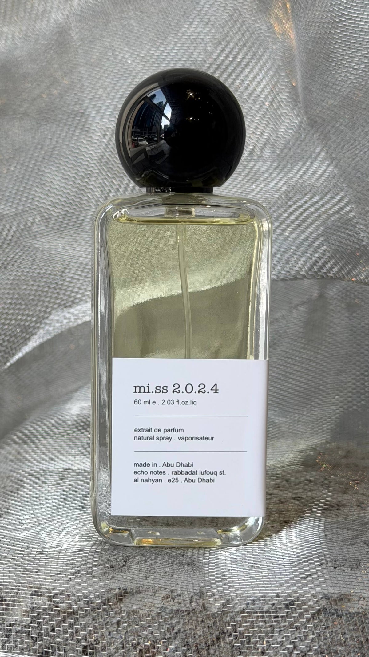 Miss 2024 eau de parfum bottle Echo Notes chypre fruity fragrance